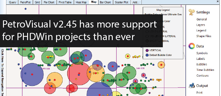 PetroVisual v2.45 supports even more data from PHDWin