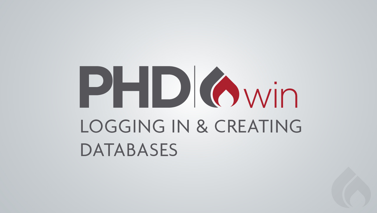 Logging In & Creating Databases