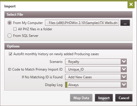 Importing .DRI data into PHDwin V3 – PHDwin V3 – industry leading ...